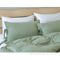 緑色の洗濯綿羽毛布団カバーセット寝具セット
